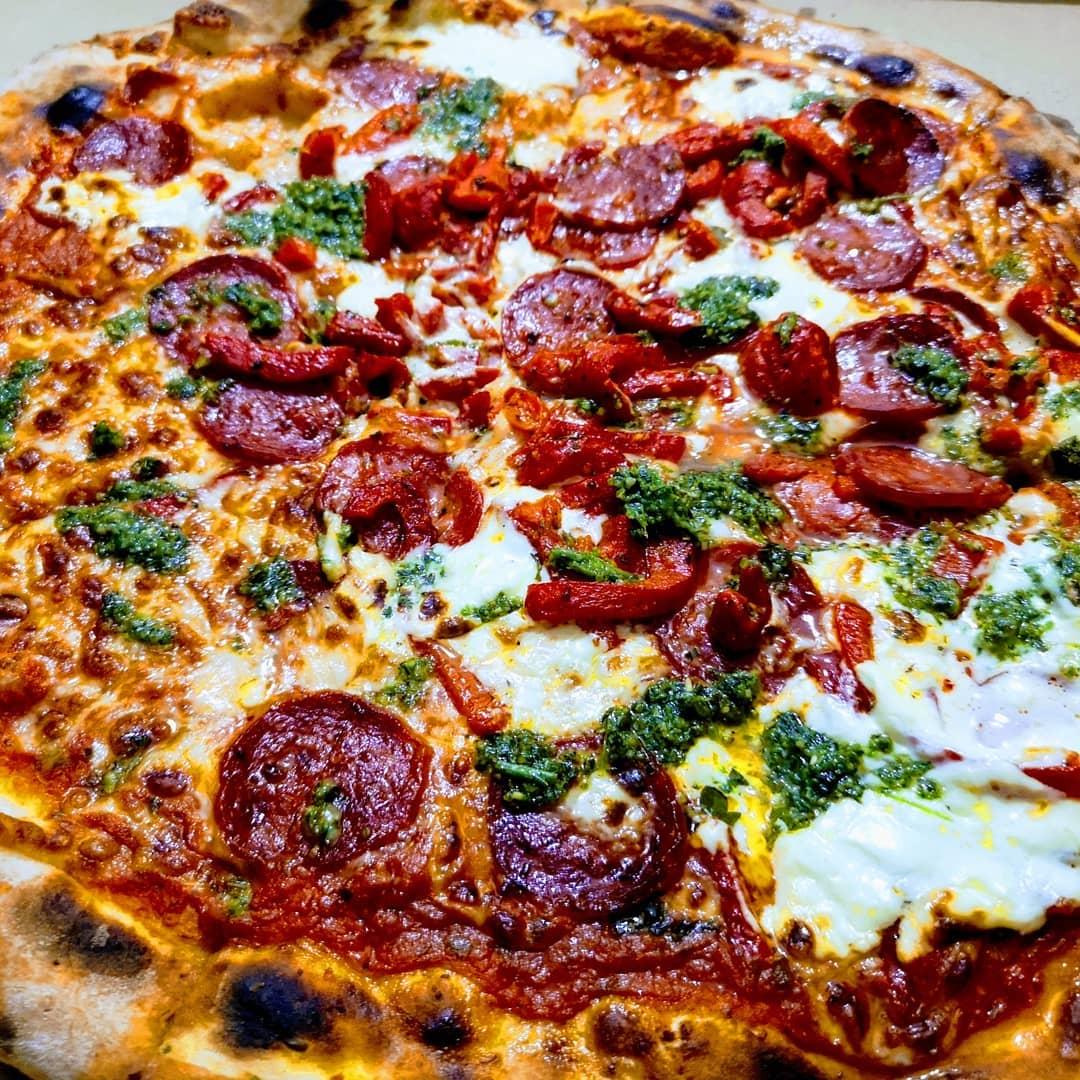  - Pizza the best hangover cure ever? Got this 16 inch amore pizza out La Vita.