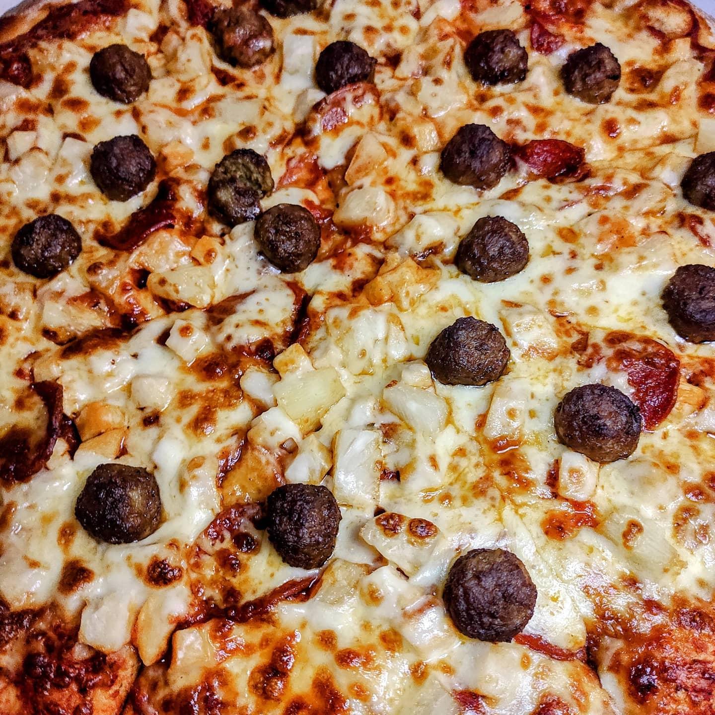  - Chicken, pepperoni, meatballs and what else?