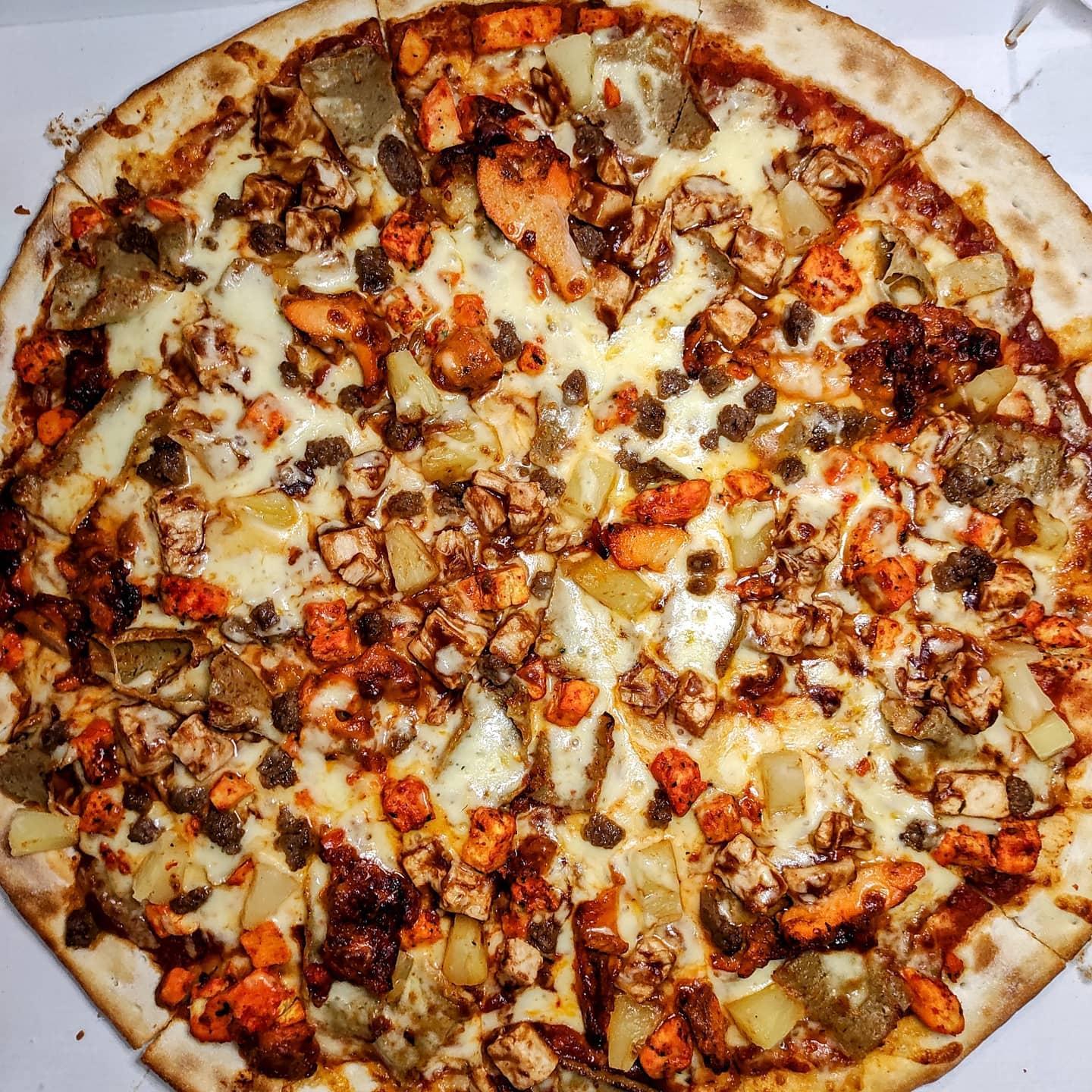  - The BBQ chicken on this was devine.