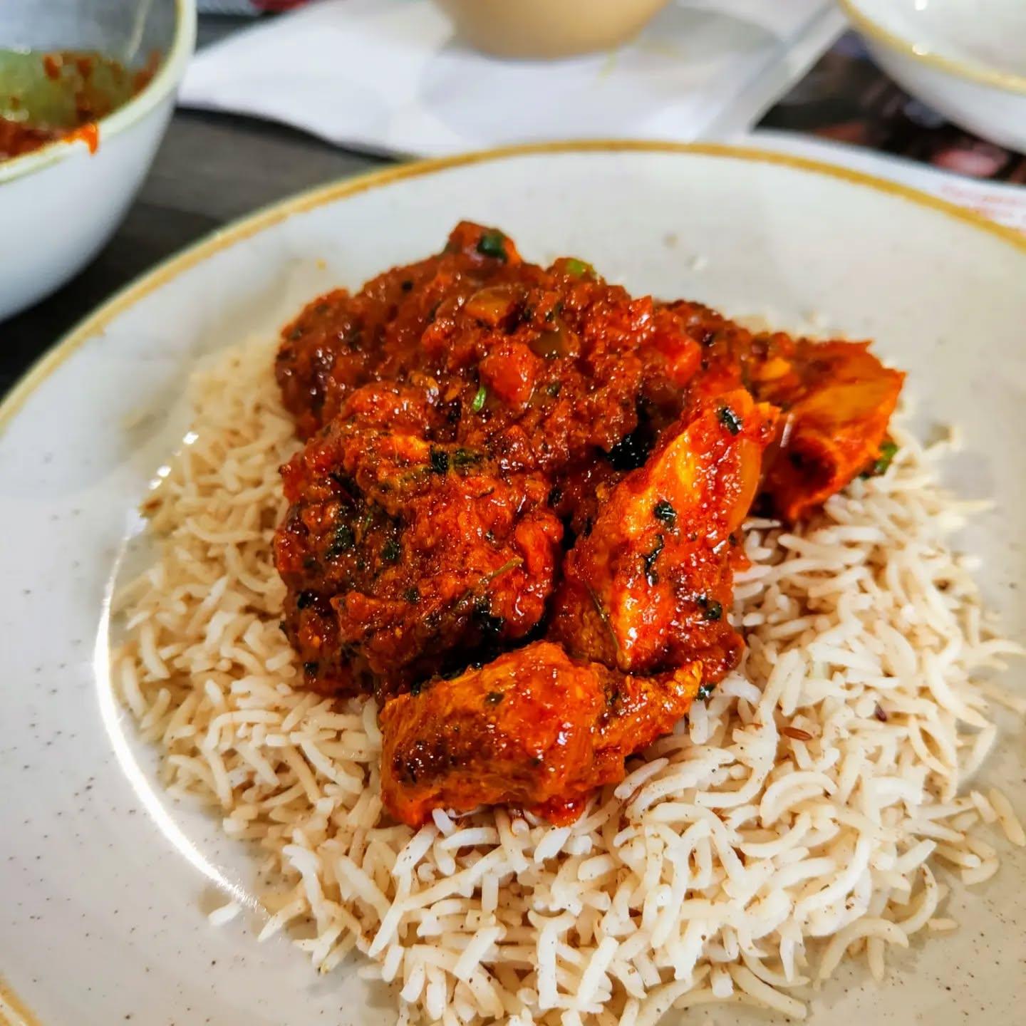  - Order Pictured - Chicken Bhuna, tandoori sharing platter, chicken pakora, Garlic prawns.